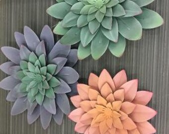 Metal Word Fruit Kitchen Wall Art flower wall decor shabby chic metal flower decor girl room wall art kitchen wall decor pastel metal wall art pastel flower