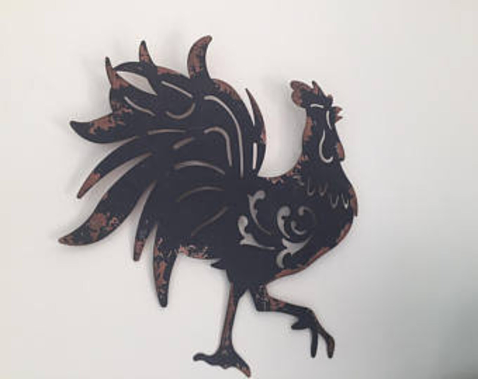 Black Metal Rooster Wall Art Black Rooster Art Rooster