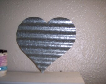 Large Galvanized Metal Tin Heart Wall Art, Large Tin Heart, Heart Wall Art, Metal Wall Art, Silver Heart Art, Tin Wall Decor,