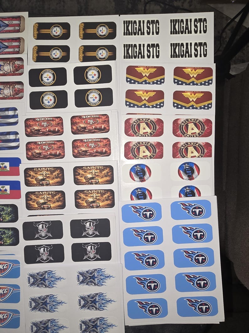 Custom Domino Sticker Decals – Set of 30 - Etsy Canada