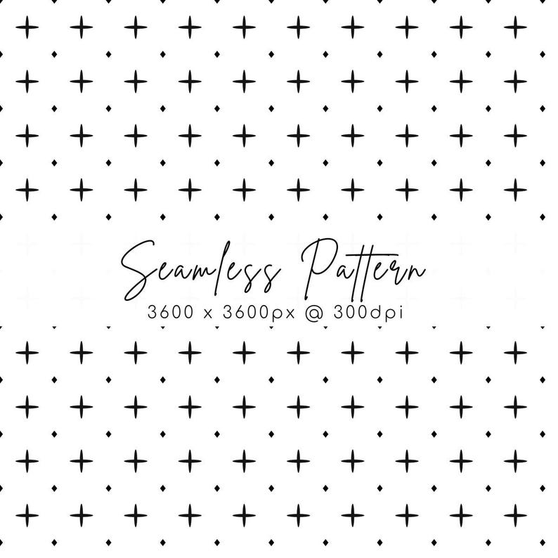 Simetrical R /font White and Black Seamless Pattern | Symmetrical Cross Digital Design ...