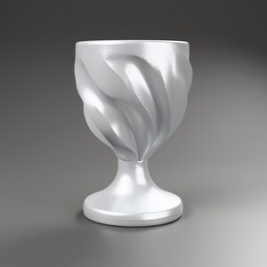 Becher Skulptur in Holzoptik, Chanukka Deko modern, gefaltete Judaica Deko Skulptur für Regal und Sideboard – color-590751030b4f443cab4d89130f66a7ff