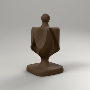 2er-Set Chanukka Deko Becher und Dreidel | Skulptur in Holzoptik Walnuss | Judaica Geschenk aus dem 3D-Druck – hero