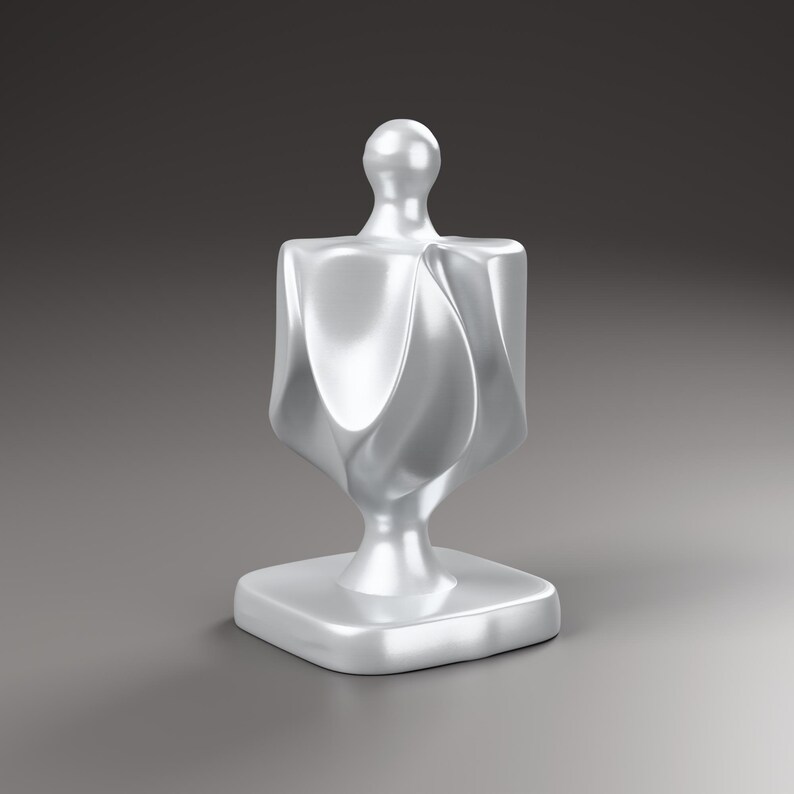 Dreidel Skulptur in Holzoptik, Chanukka Deko modern, gefaltete Judaica Deko für Regal und Schreibtisch – color-590751030b4f443cab4d89130f66a7ff