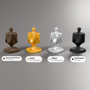Dreidel Skulptur in Holzoptik, Chanukka Deko modern, gefaltete Judaica Deko für Regal und Schreibtisch – colors