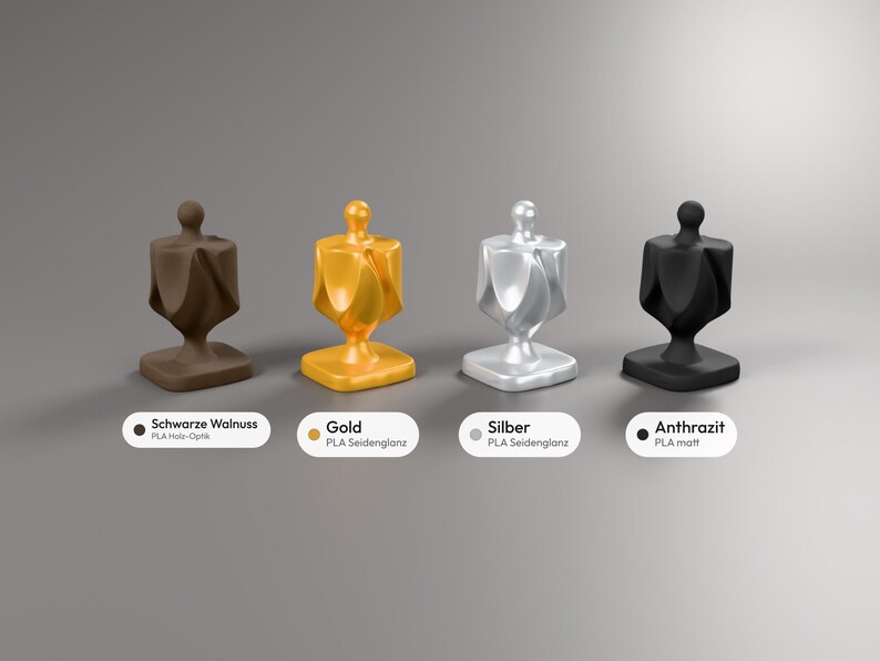 Dreidel Skulptur in Holzoptik, Chanukka Deko modern, gefaltete Judaica Deko für Regal und Schreibtisch – colors