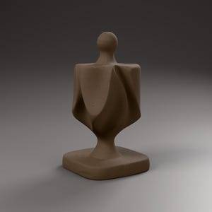 Dreidel Skulptur in Holzoptik, Chanukka Deko modern, gefaltete Judaica Deko für Regal und Schreibtisch – color-b1c80267f5e940058455d00af56bbbfb