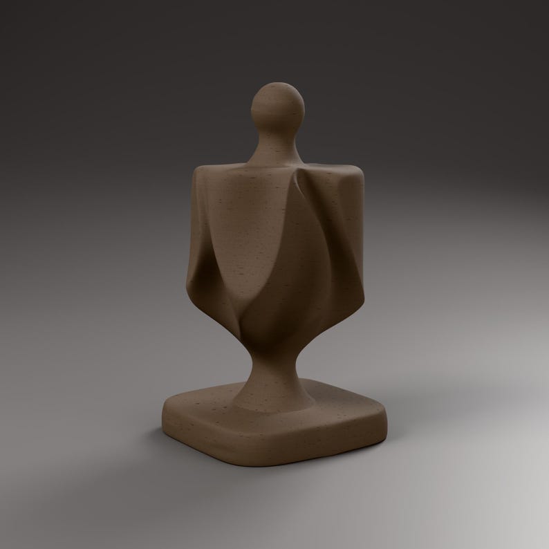 Dreidel Skulptur in Holzoptik, Chanukka Deko modern, gefaltete Judaica Deko für Regal und Schreibtisch – color-b1c80267f5e940058455d00af56bbbfb