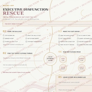 Sweary Executive Dysfunction Rescue - Låg bläcknivå