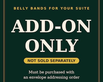 Belly Band Add-On for Invitation Suite | Custom Printable Belly Band PDF with Names and Date | Add-On Only
