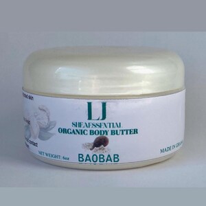 100% Natural Whipped Shea Body Butter – Baobab Oil, Lavender (6 oz)