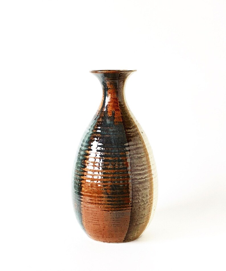 Vintage Studio Pottery Vase Boho Style
