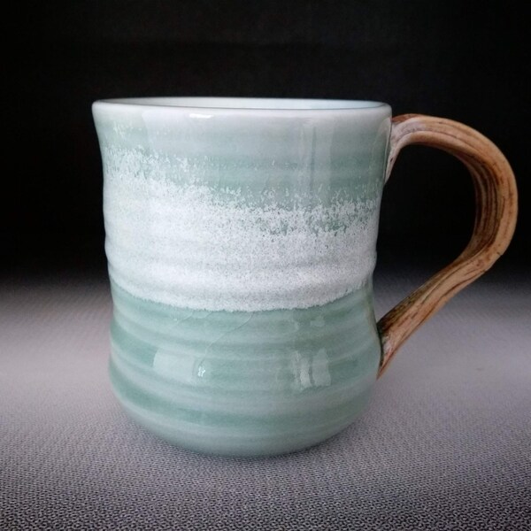 Chingwenarts #E384  11.5 oz handmade porcelain coffee Mug