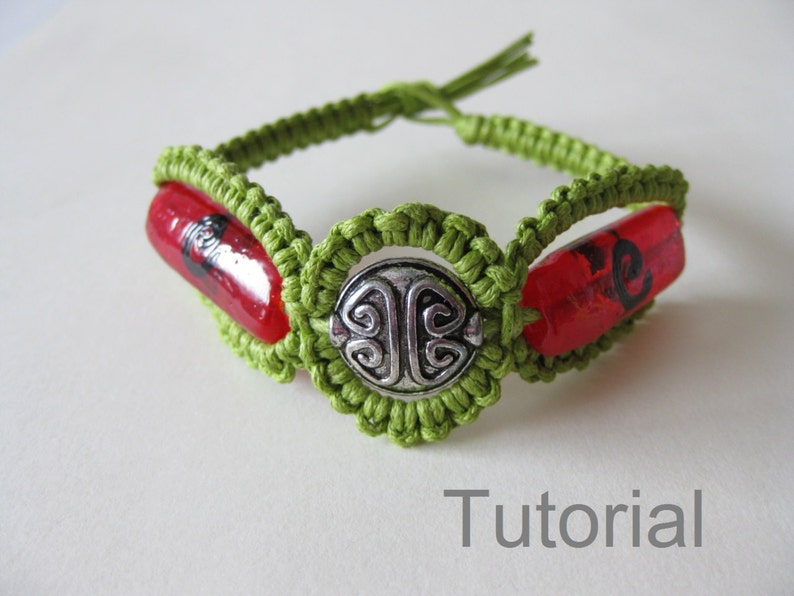 Knotted Bracelet Tutorial Macrame Pattern Pdf Instructions Diy Etsy