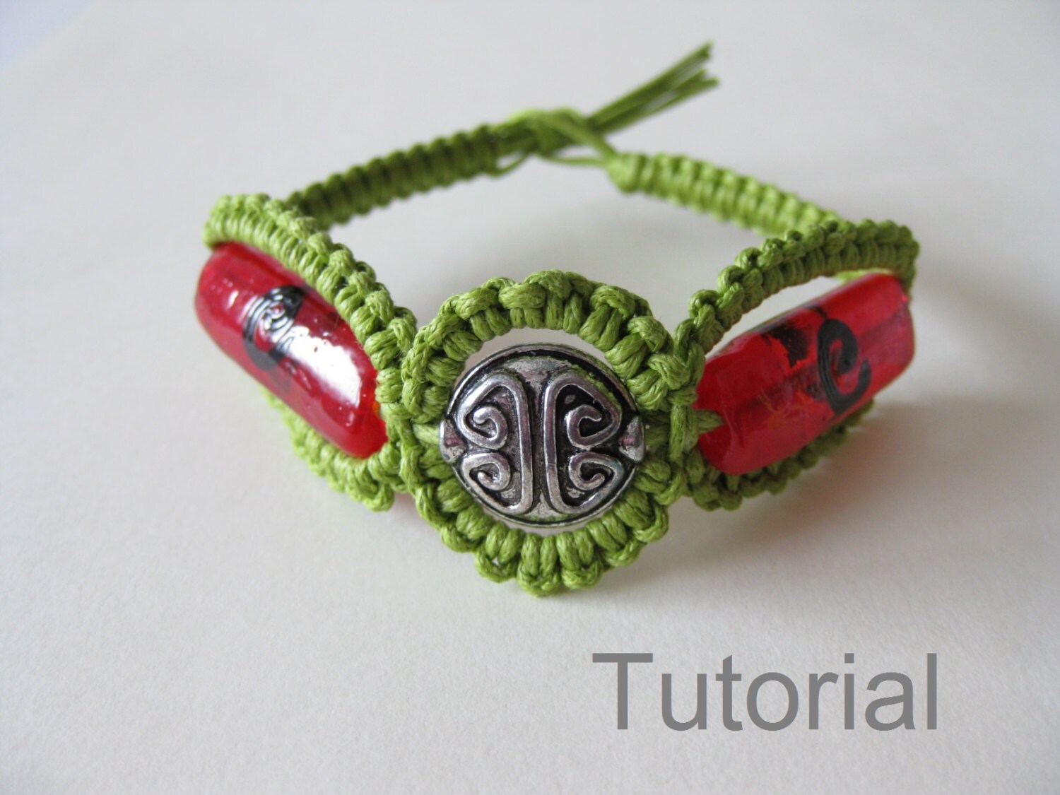 Knotted bracelet tutorial macrame pattern pdf instructions diy Etsy España