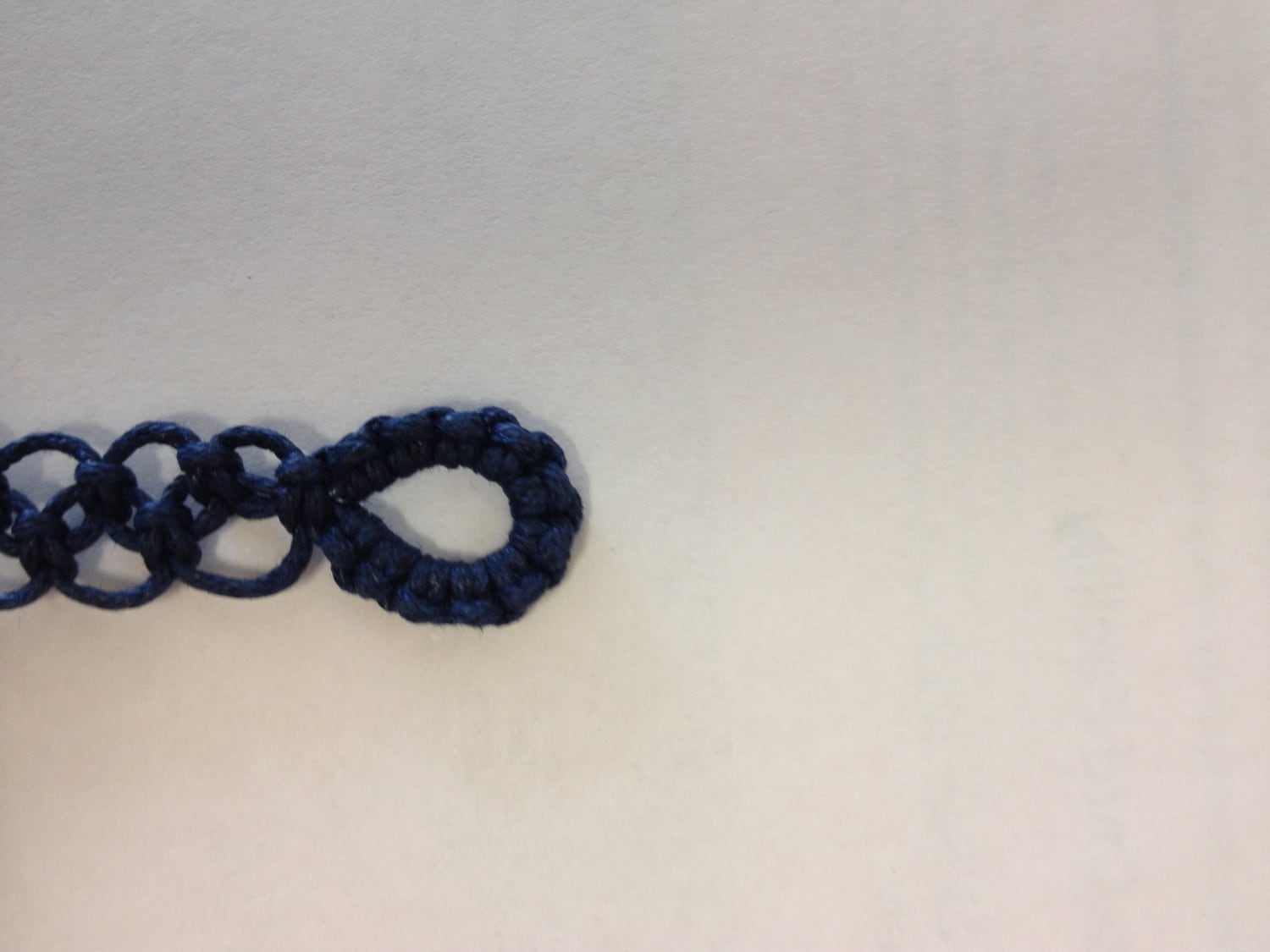 Tutorial Macrame Bracelet Pattern Pdf Easy Navy Blue Knotted Etsy UK