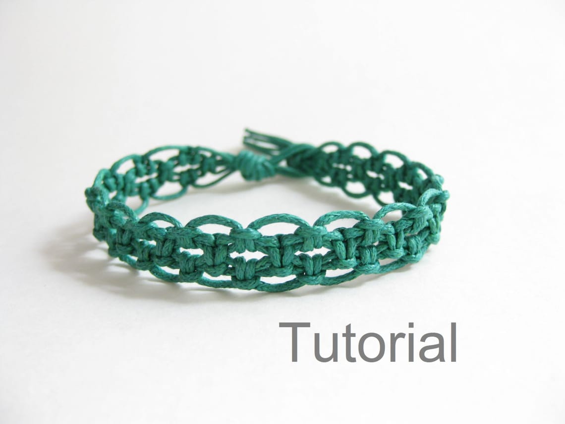 Macrame Bracelet Pattern Pdf Instructions Tutorial Forest Etsy Canada