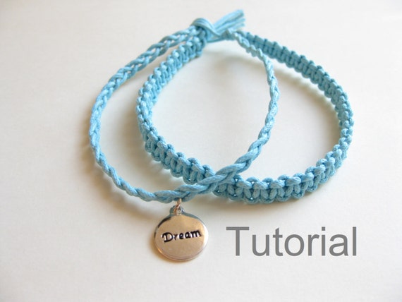 Knotted Bracelet Beginners Macrame Pattern Tutorial Pdf Two in - Etsy UK