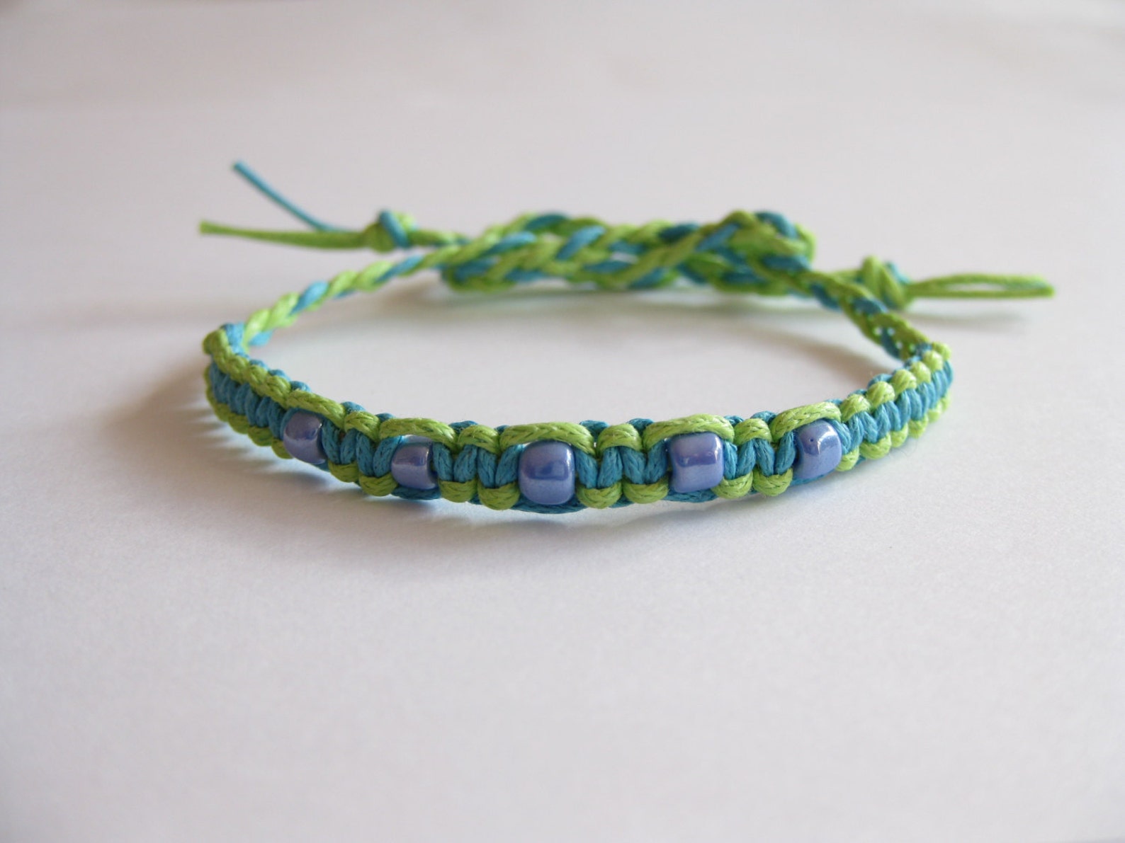 Beginners knotted bracelet tutorials two patterns pdf step by Etsy