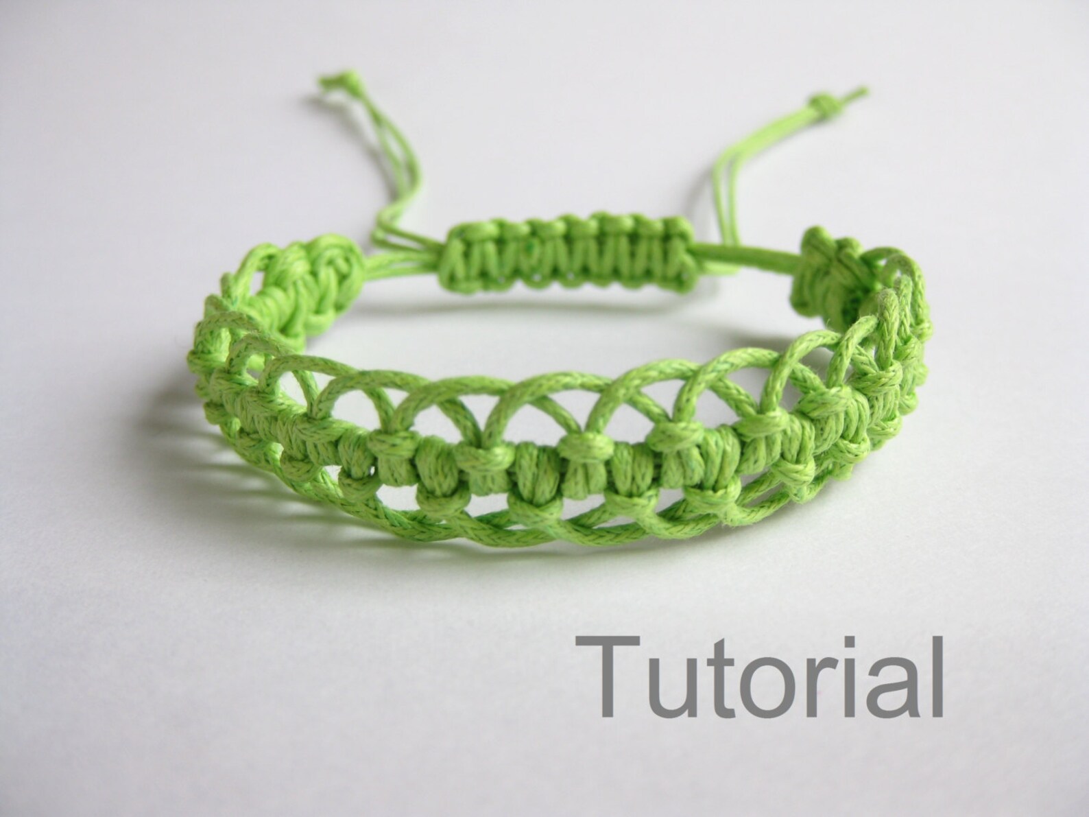 Bracelet Pattern Macrame Tutorial Pdf Green Adjustable Clasp Etsy UK