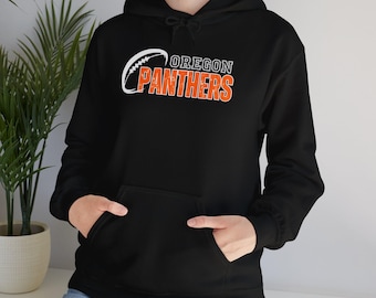 Unisex Panther Football Hooded Sweatshirt