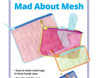 Mad About Mesh Pattern | By Annie PBA264 | Washable Storage | Travel Organizer