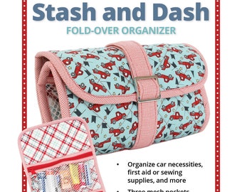 Stash And Dash Pattern | By Annie PBA245 | Craft Storage | Travel Organizer | Sewing Organizer | Fold Over Organizer