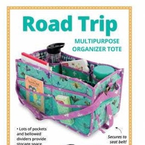 Road Trip Multipurpose Organizer Tote Pattern | By Annie PBA254 | Car Organizer | Travel Tote