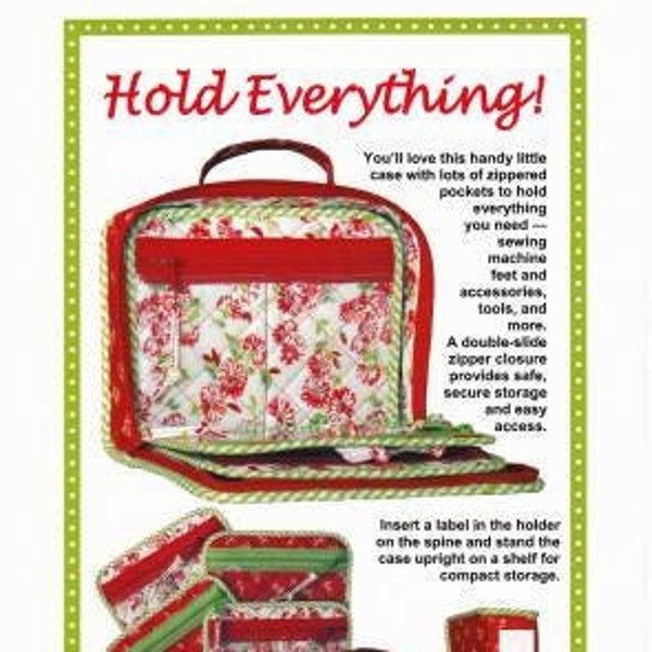 Hold Everything Pattern | By Annie PBA191 | Carry Tools, Supplies, Rulers | Craft Organizer