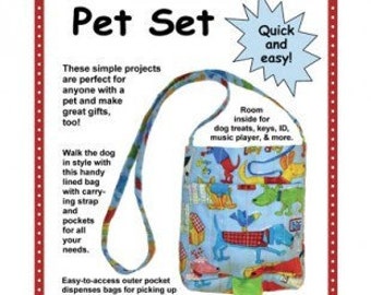 Pet Set Bag & Collar Pattern | By Annie Bag Pattern PBA176 | Travel Organizer | Pet Organizer