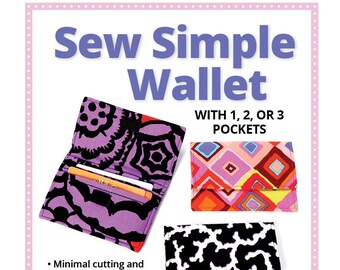 Sew Simple Wallet Pattern | By Annie PBA304 | Organizer, Portable | Interior Pockets | Sewing Pattern