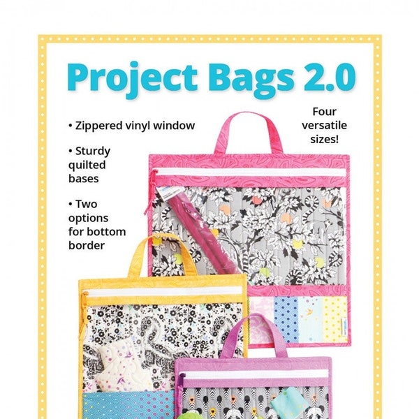 Project Bags 2.0 Pattern | By Annie PBA206-2 | Travel Organizer | Gear Bag | Storage Organizer | 4 Sizes