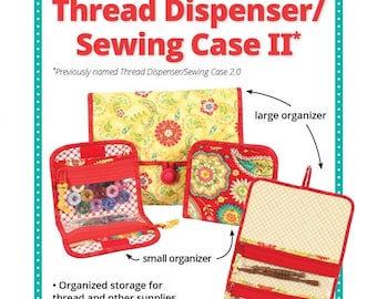 Thread Dispenser/Sewing Case 2 Pattern | By Annie PBA107-2 | Craft Orgnaizer | Travel Organizer | 2 Sizes