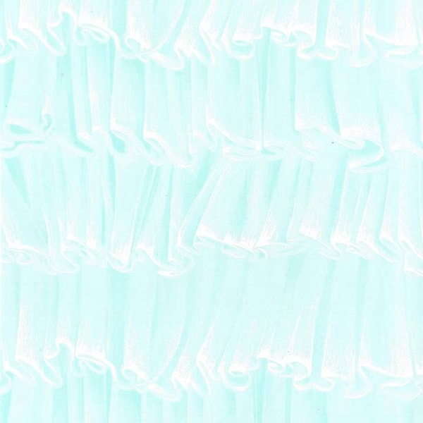 EN VENTE | Volants en turquoise | Frou Frou by Michael Miller Tissus CX5471-AQUA-D | Impression mélangeur turquoise et blanc | Tissu 100 % coton | Métrage