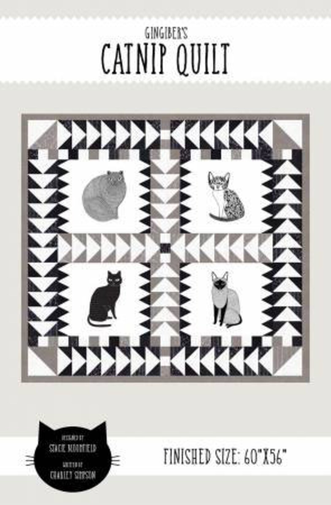 Catnip Quilt Pattern | Gingiber GB010 | Finished Size 60" X 56" | Quilt ...