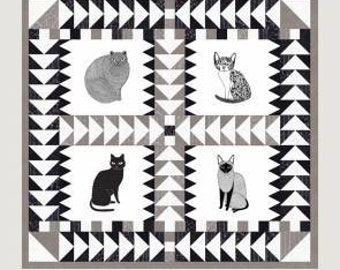 Catnip Quilt Pattern | Gingiber GB010 | Finished Size 60" x 56" | Quilt Project