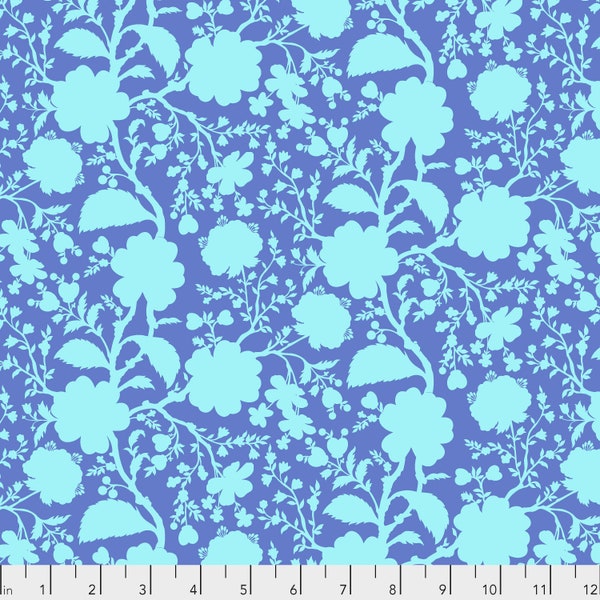 Wildflower in Delphinium | True Colors by Tula Pink | FreeSpirit Fabrics PWTP149.DELPHINIUM | 100% Cotton Fabric | Fat Quarters | Yardage