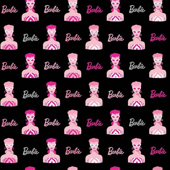 Barbie Main in Black Pink Barbie for Riley Blake Designs - Etsy