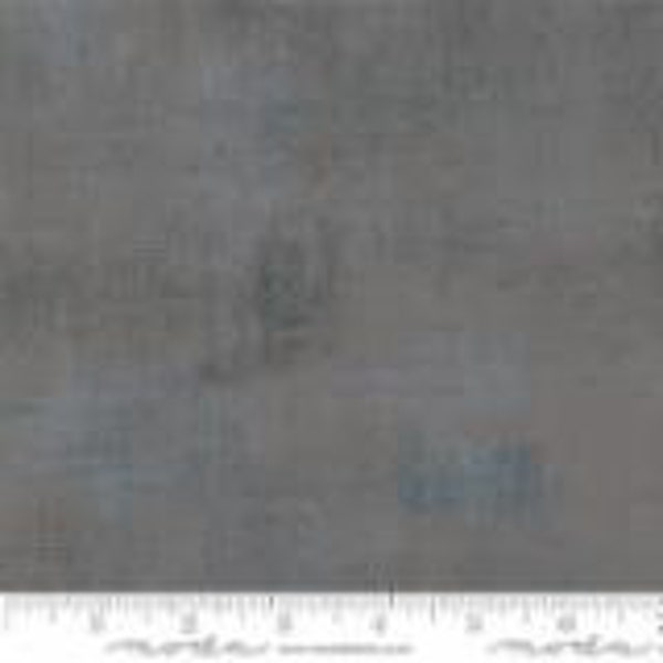 Grunge in Medium Grey | BasicGrey for Moda Fabrics 30150-528 | 100% Cotton Fabric | Gray Blender | Textured Solid | Fat Quarters | Yardage