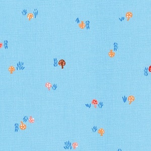 Tiny Mushrooms in Sky Blue | Hidden Canyon by Vanessa Lillrose & Linda Fitch | Robert Kaufman WEL-19808-63 | Cotton | Yardage