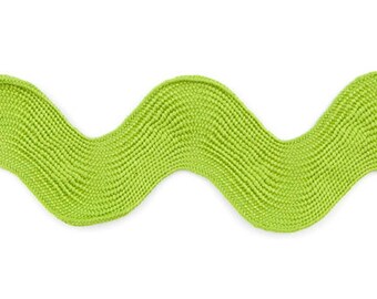 Riley Blake - Sew Together Notions 1.5" Jumbo Ric Rac in Lime by the Yard