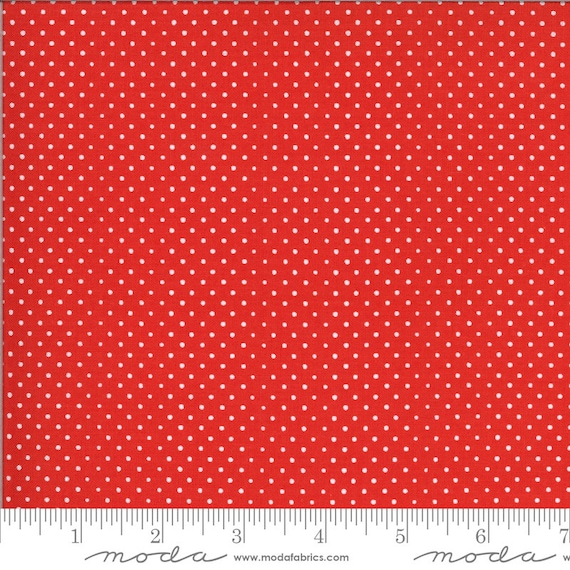 On the Farm Here Chicky Red 20705-16 by Stacy Iest Hsu for Moda Fabrics