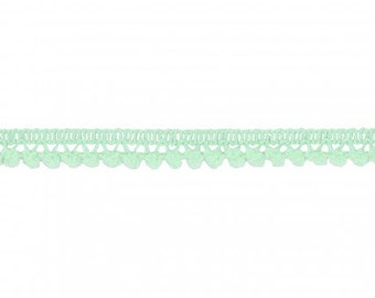 Mini 10mm Pom Pom Fringe in Mint Green | 3 Yard Bundle | Galaxy Notions GANFKP670020-530 | 100% Polyester | Fabric and Notions