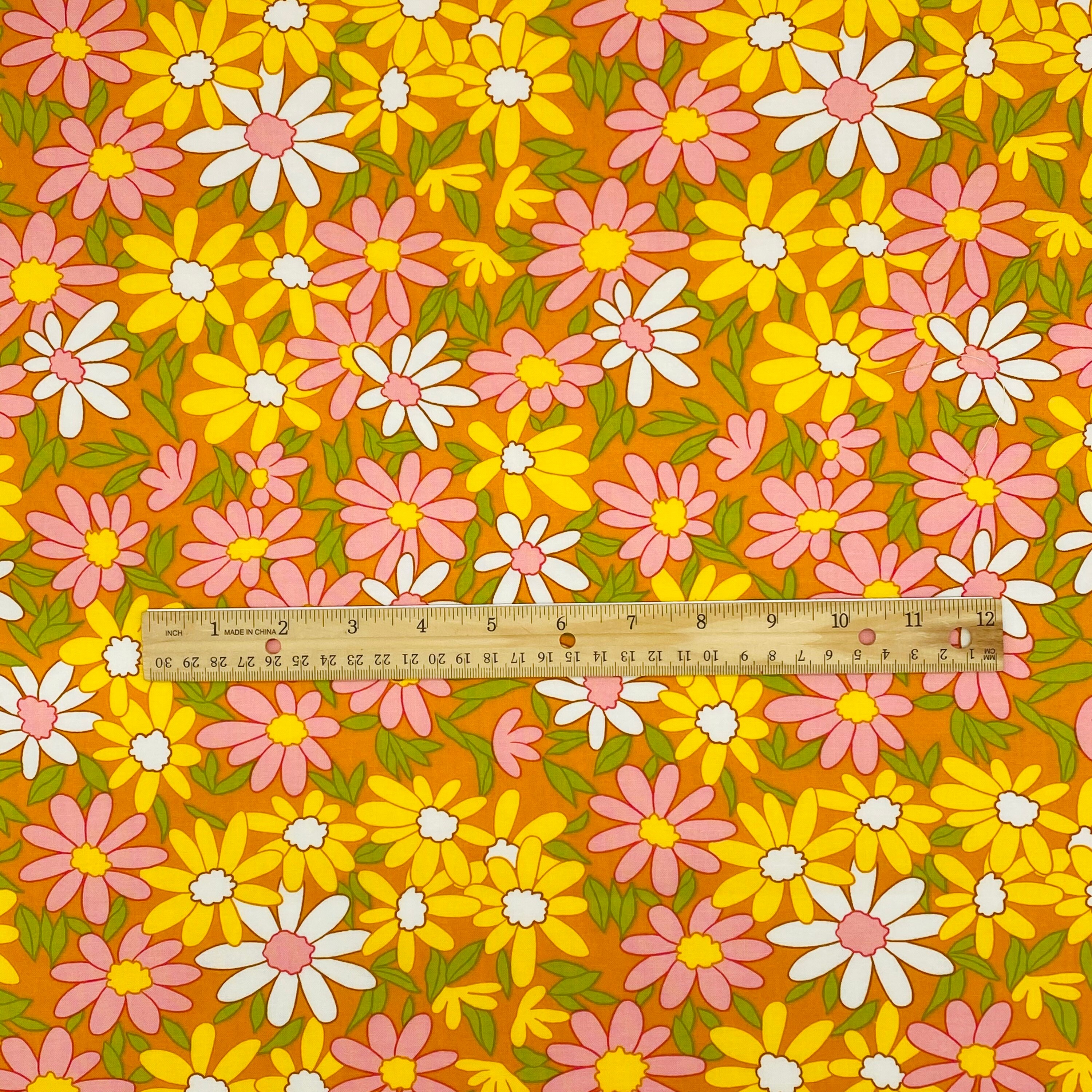 Daisy Chain In Cheddar Orange A Blooming Bunch By Maureen Etsy