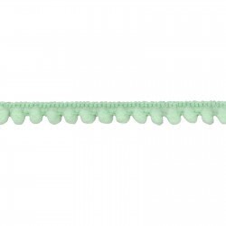 Baby pompon franje in mintgroen | Bundel van 3 werven | Galaxy Notions GANFKP850359-530 | 100% polyester | Quilten, stof en begrippen