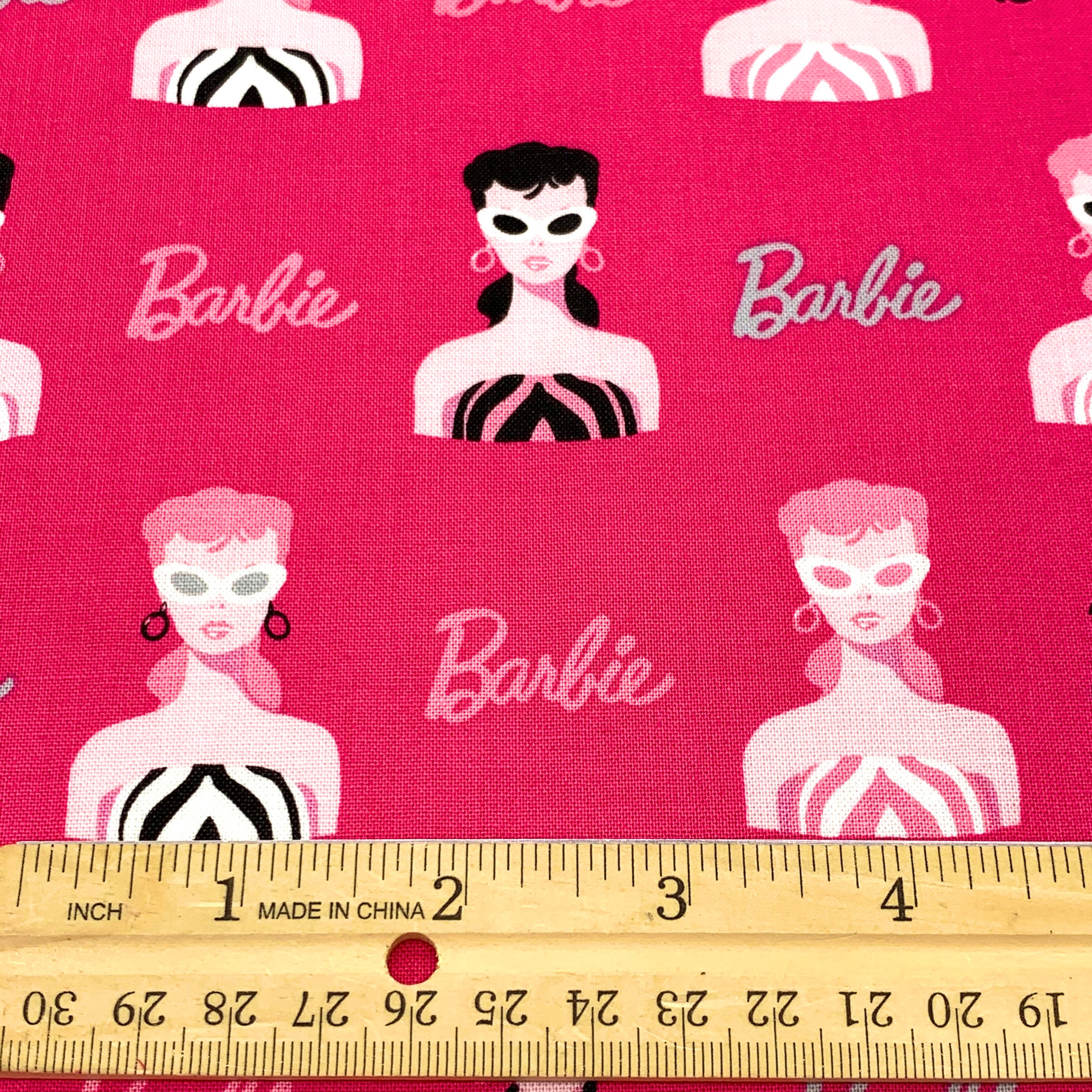 Barbie Fabric Barbie Girl Toss Hot Pink by Riley Blake 100% Cotton Fabric 