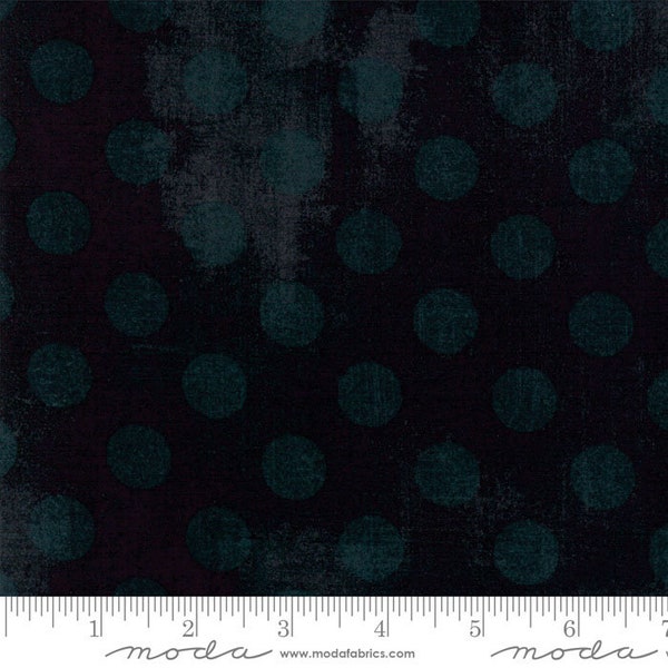 Grunge Hits the Spot in Black Dress | BasicGrey for Moda Fabrics 30149-34 | Cotton Quilting Fabric | Polka Dots | Fat Quarters | Yardage