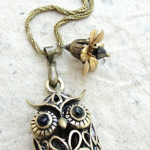 Woodland Necklace Brass Owl image 3