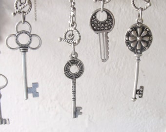 Pick Your key Necklace - Each Key Holds a Treasure