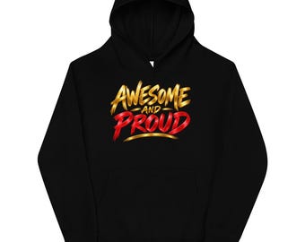 Kids Fleece Hoodie – Inspirational Youth Pullover Cotton Blend